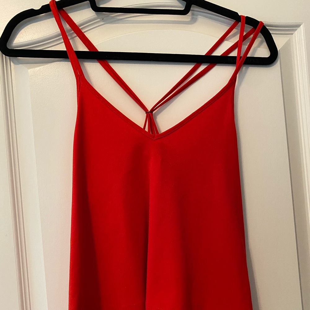 Red Topshop tank